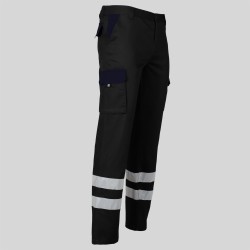 Pantalon Unisex Multibolsillos Elastico Gamo Combi + 2 Bandas Reflect. | Union Workwear