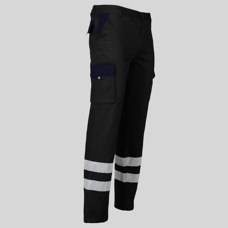 Pantalon Unisex Multibolsillos Elastico Gamo Combi + 2 Bandas Reflect. | Union Workwear