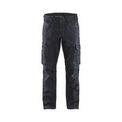 Pantalón de servicio de tela vaquera elástico