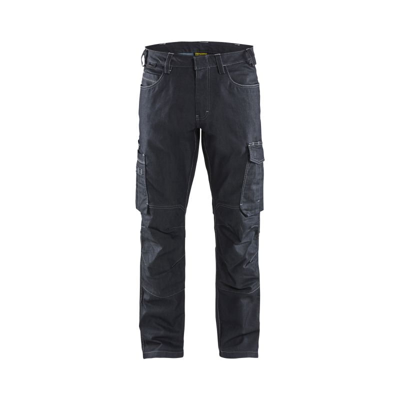 Pantalón de servicio de tela vaquera elástico