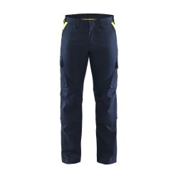 Pantalón industrial elástico bolsillos para rodilleras