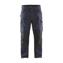 Pantalón de servicio de tela vaquera elástico