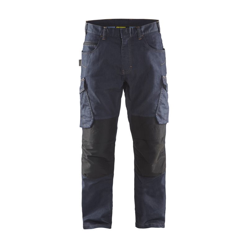 Pantalón de servicio de tela vaquera elástico