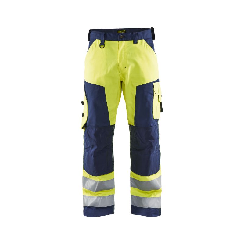 Pantalón de alta visibilidad sin bolsillos colgantes