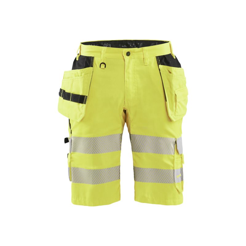 Pantalones cortos de alta visibilidad con elástico