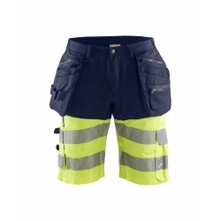 Pantalones cortos de alta visibilidad con elástico