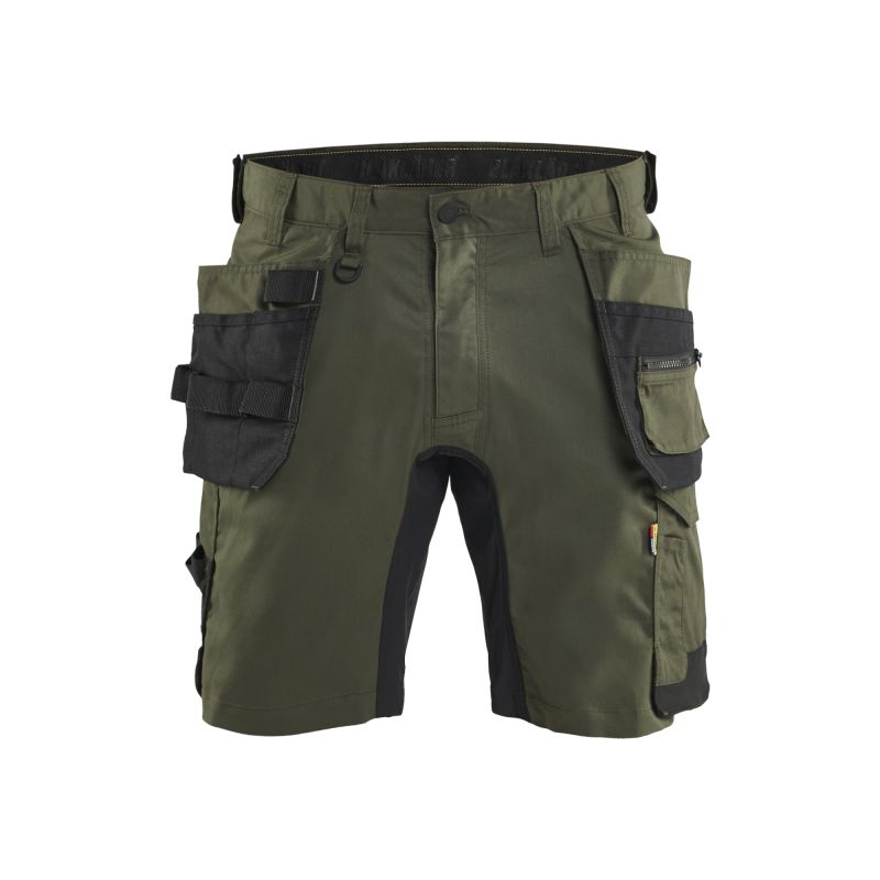 Pantalón corto de trabajo elástico