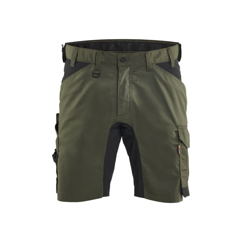 Pantalón corto de trabajo elástico