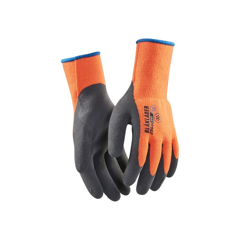 Guantes de trabajo forrados, recubiertos de látex