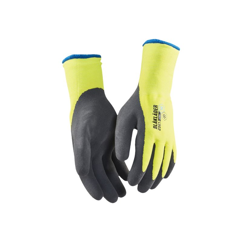 Guantes de trabajo forrados, recubiertos de látex
