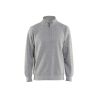 Sudadera lisa con media cremallera