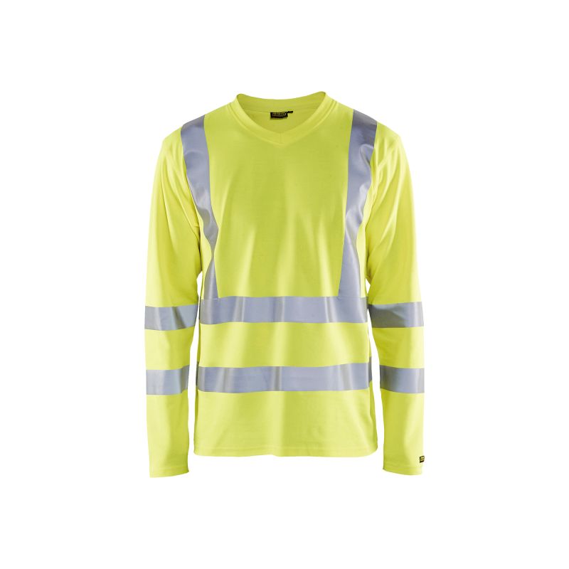Camiseta de manga larga de alta visibilidad protección rayos UV