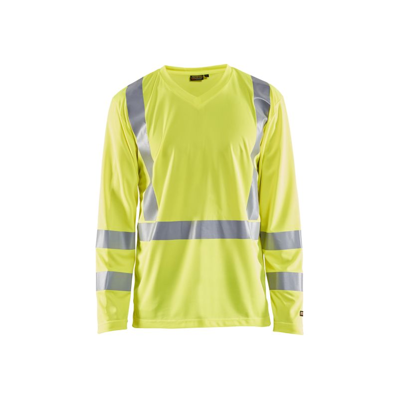 Camiseta de manga larga de alta visibilidad protección rayos UV