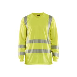 Camiseta de manga larga de alta visibilidad protección rayos UV