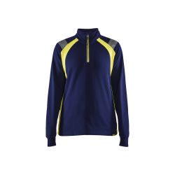 Sudadera media cremallera para mujer