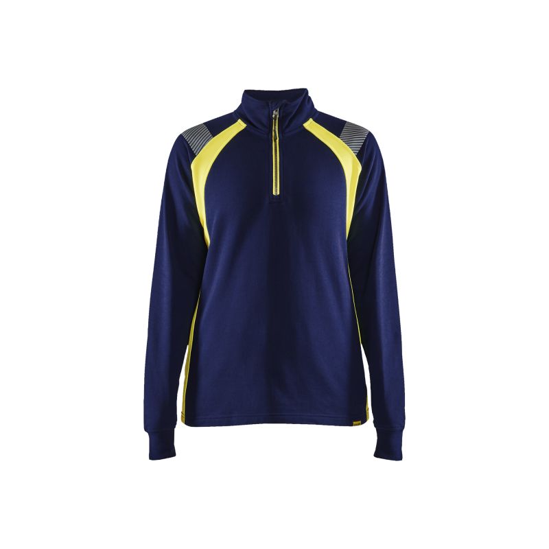Sudadera media cremallera para mujer