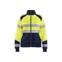 Sudadera de alta visibilidad con cremallera para mujer