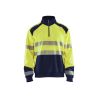 Sudadera de alta visibilidad con media cremallera