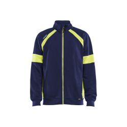 Sudadera de alta visibilidad con cremallera completa