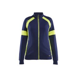 Sudadera de alta visibilidad con cremallera completa para mujer