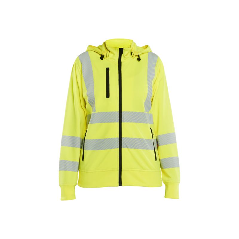 Sudadera de alta visibilidad con capucha desmontable para mujer
