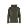 Sudadera con capucha y media cremallera