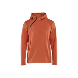 Sudadera con capucha y media cremallera
