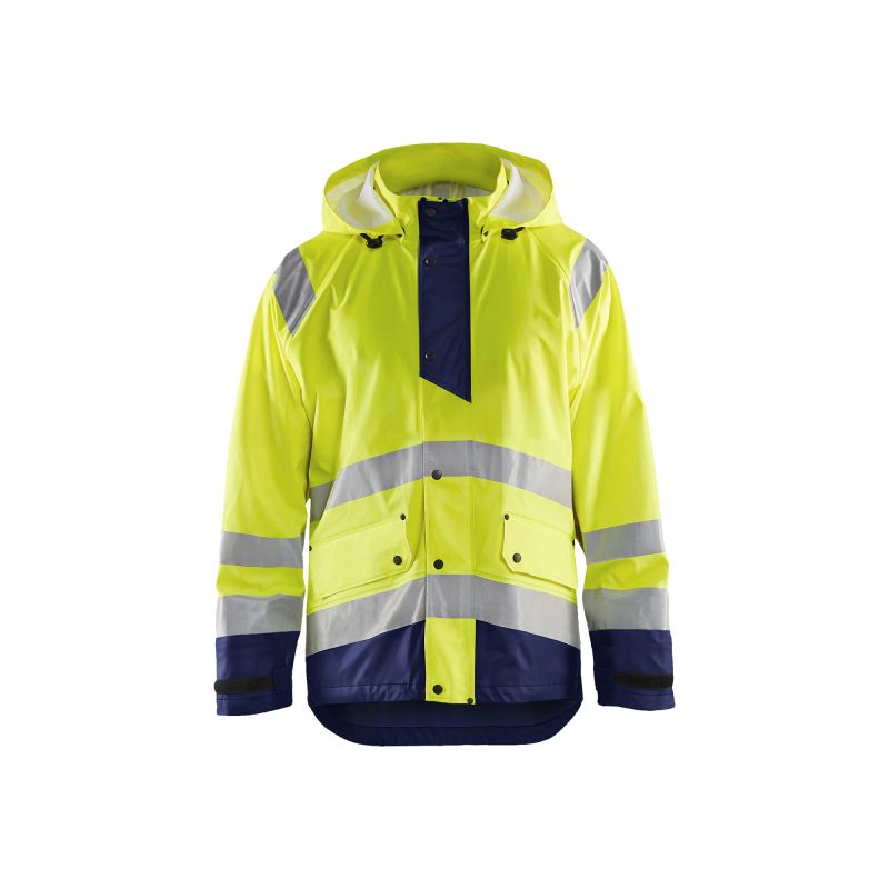 Chaqueta impermeable de alta visibilidad Nivel 1
