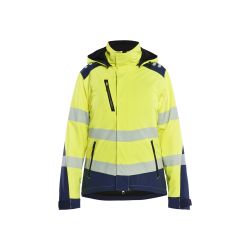 Chaqueta de softshell de alta visibilidad con forro ligero para mujer