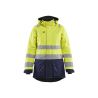 Parka de invierno de alta visibilidad para mujer
