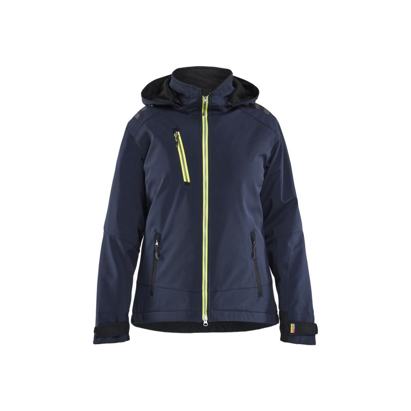 Chaqueta de softshell de invierno con forro ligero para mujer