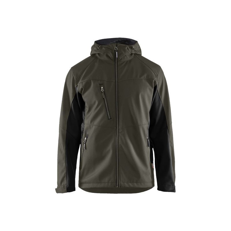 Chaqueta de softshell con capucha