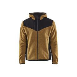 Chaqueta de punto con softshell