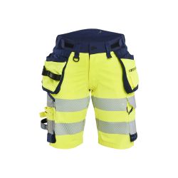 Pantalón corto de alta visibilidad para mujer con elástico en 4 direcciones