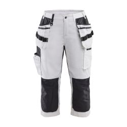 Pantalones pirata de pintora para mujer con elástico