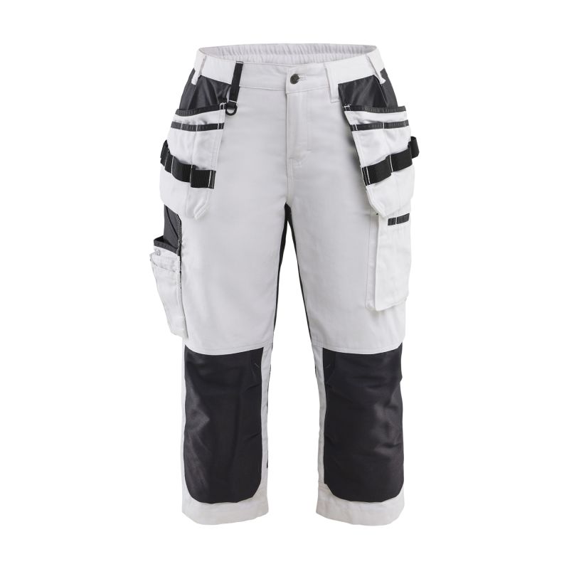 Pantalones pirata de pintora para mujer con elástico