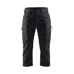 Pantalón pirata de servicio con elástico para mujer