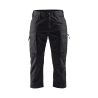 Pantalón pirata de servicio con elástico para mujer