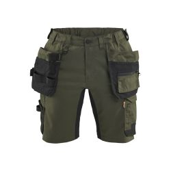 Pantalón corto de trabajo elástico para mujer