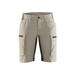 Pantalones cortos de servicio para mujer con elástico