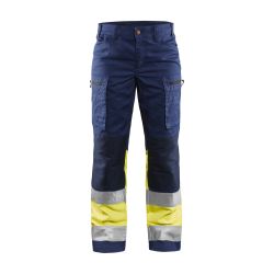 Pantalón de alta visibilidad para mujer con elástico
