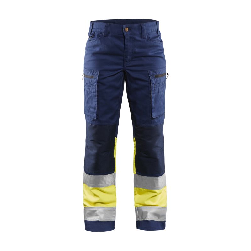 Pantalón de alta visibilidad para mujer con elástico