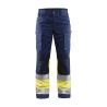 Pantalón de alta visibilidad para mujer con elástico