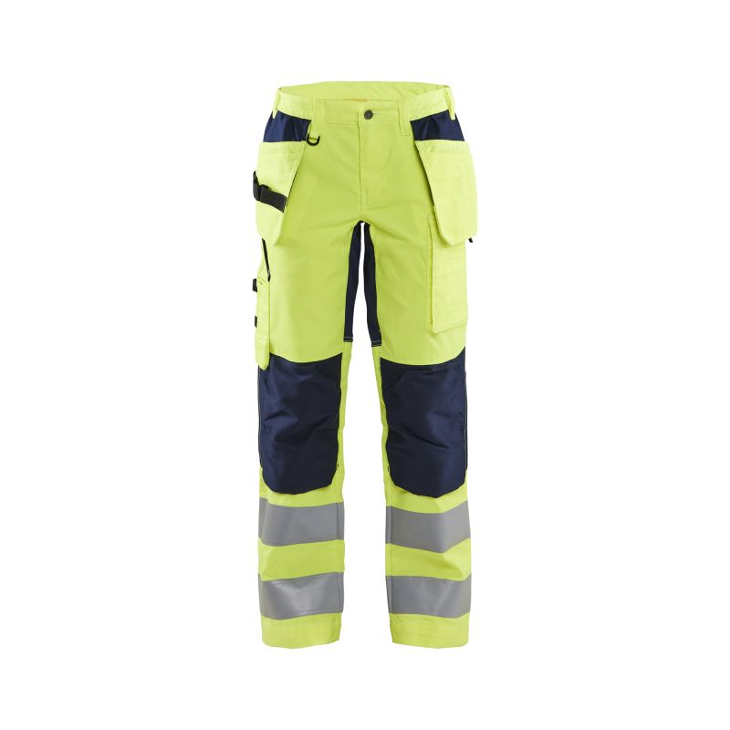 Pantalón de alta visibilidad para mujer con elástico
