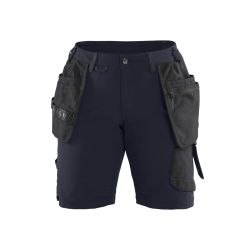 Pantalón corto de trabajo elástico en 4 direcciones, para mujer