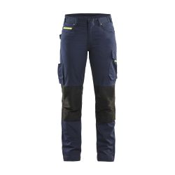 Pantalón de servicio con elástico para mujer