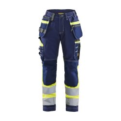 Pantalón de alta visibilidad para mujer con elástico