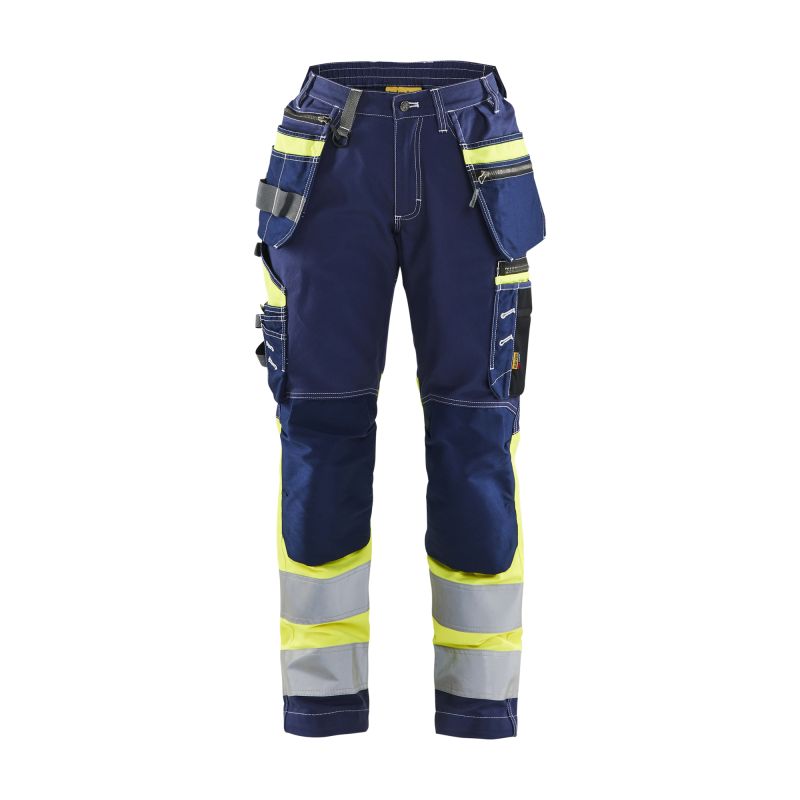 Pantalón de alta visibilidad para mujer con elástico