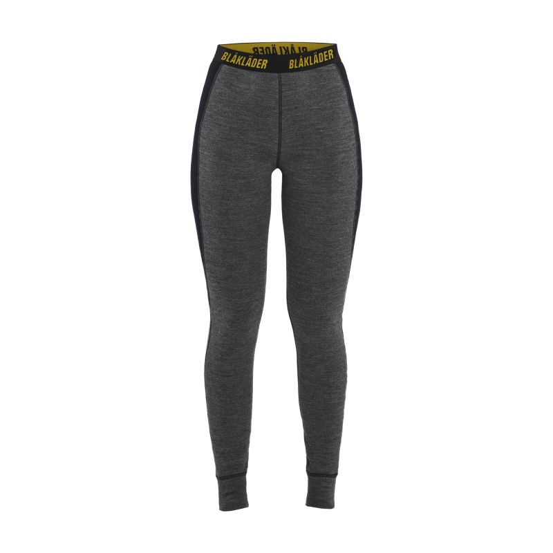Calzoncillo largo abrigado 100 % merino para mujer
