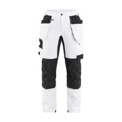 Pantalones de pintora para mujer con elástico